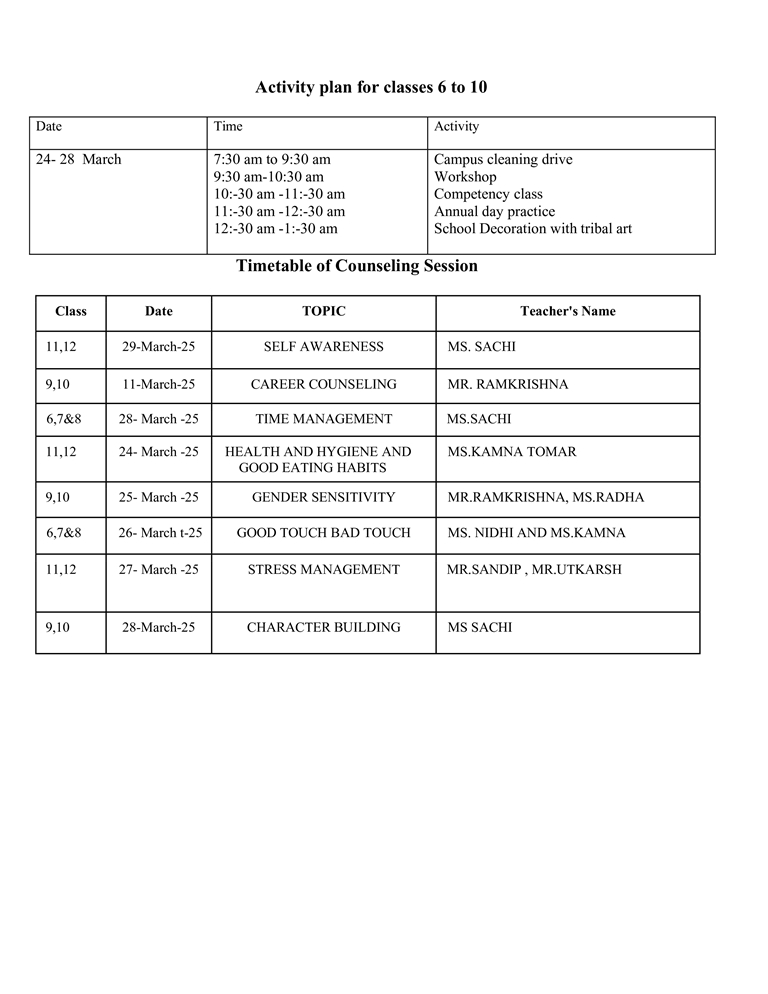 Enrichment Program